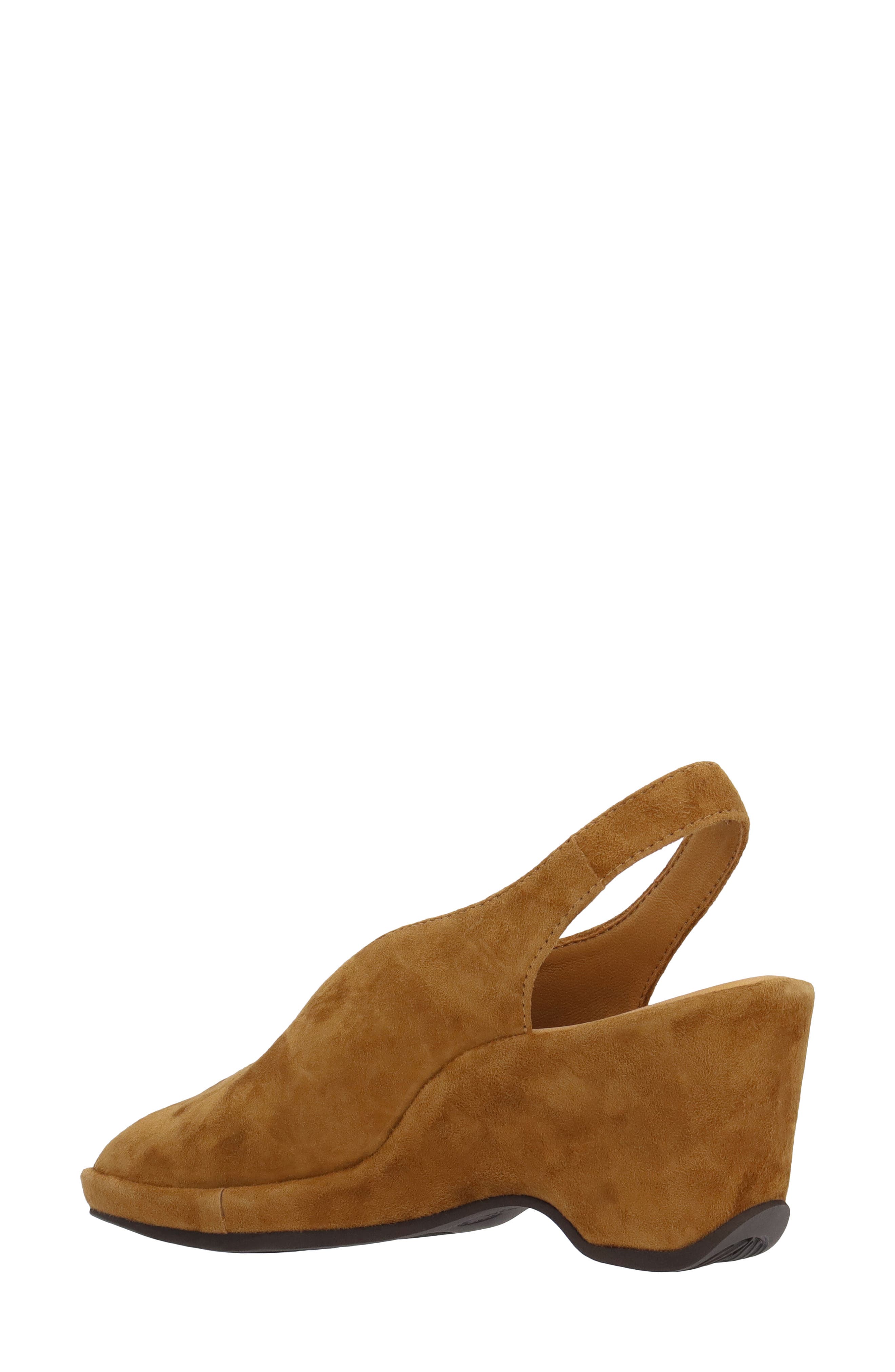 Odetta Slingback Wedge, Alternate, color, COFFEE