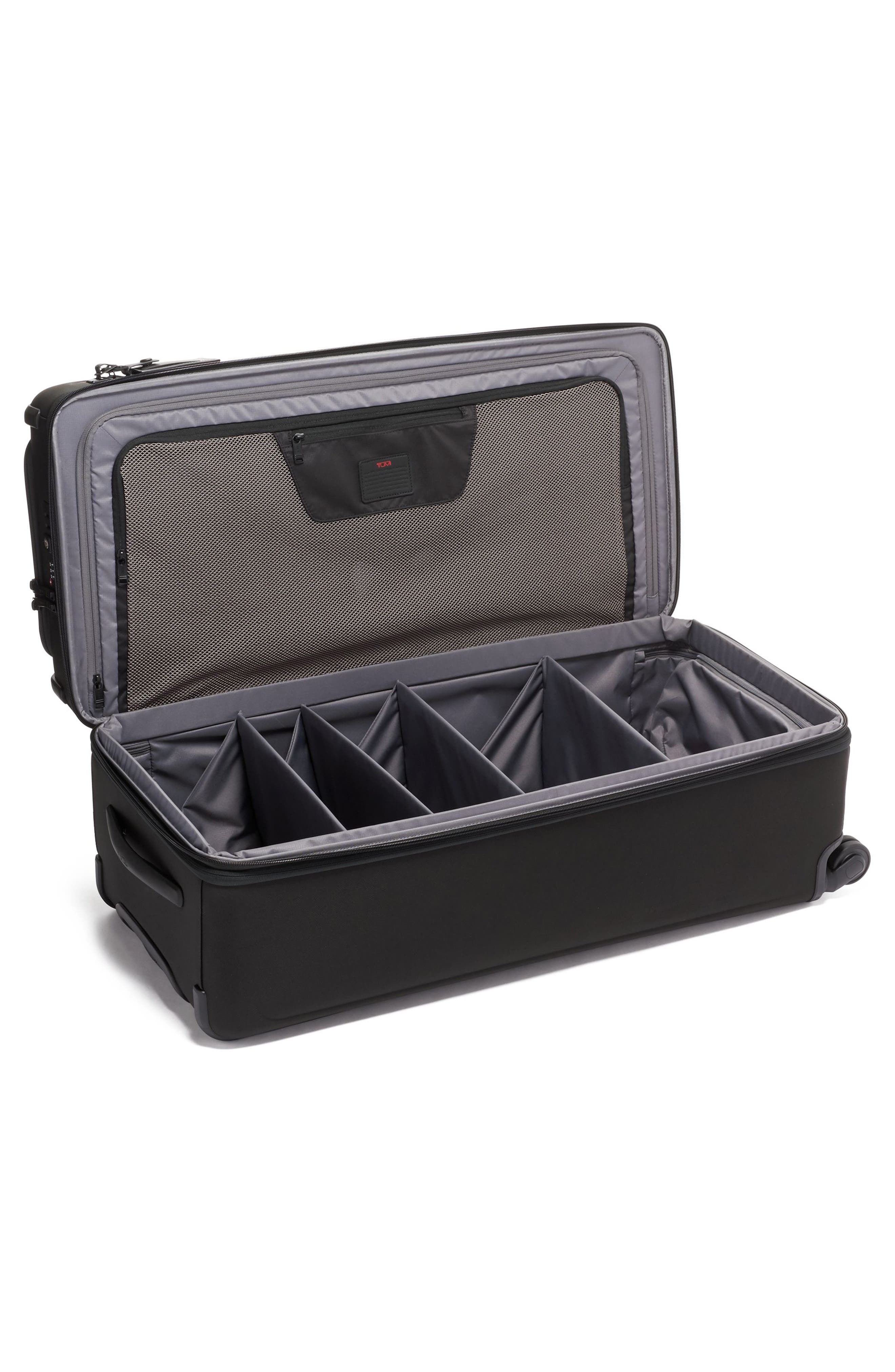 TUMI Alpha 3 Collection 34-Inch Tall 4-Wheel Duffle Packing Case, Alternate, color, Black