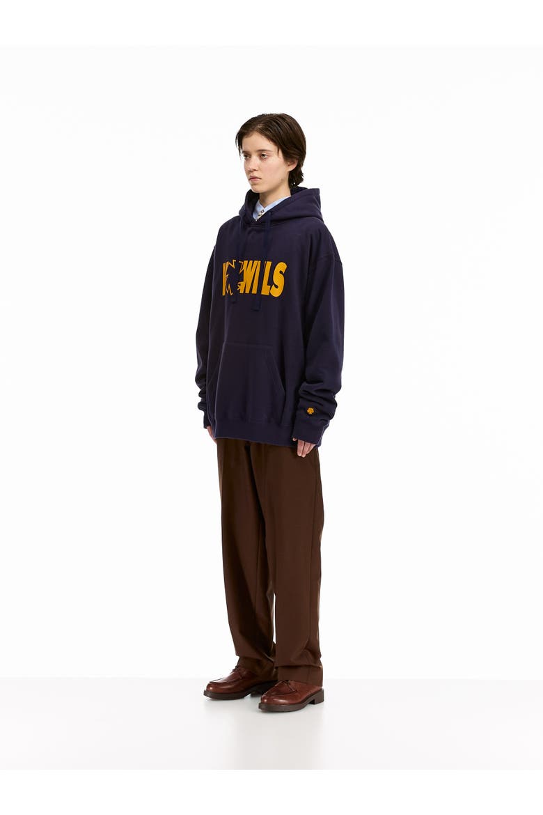 Icon Spell Out Hoodie, Alternate, color, Navy