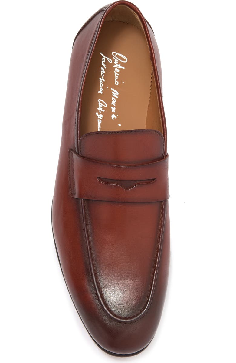 ANTONIO MAURIZI Leather Penny Loafer, Alternate, color,
