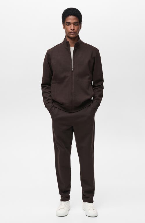 Mango Sudadera Perkins Bomber Jacket In Chocolate