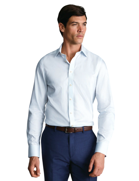 Non-Iron Puppytooth Cutaway Collar Shirt