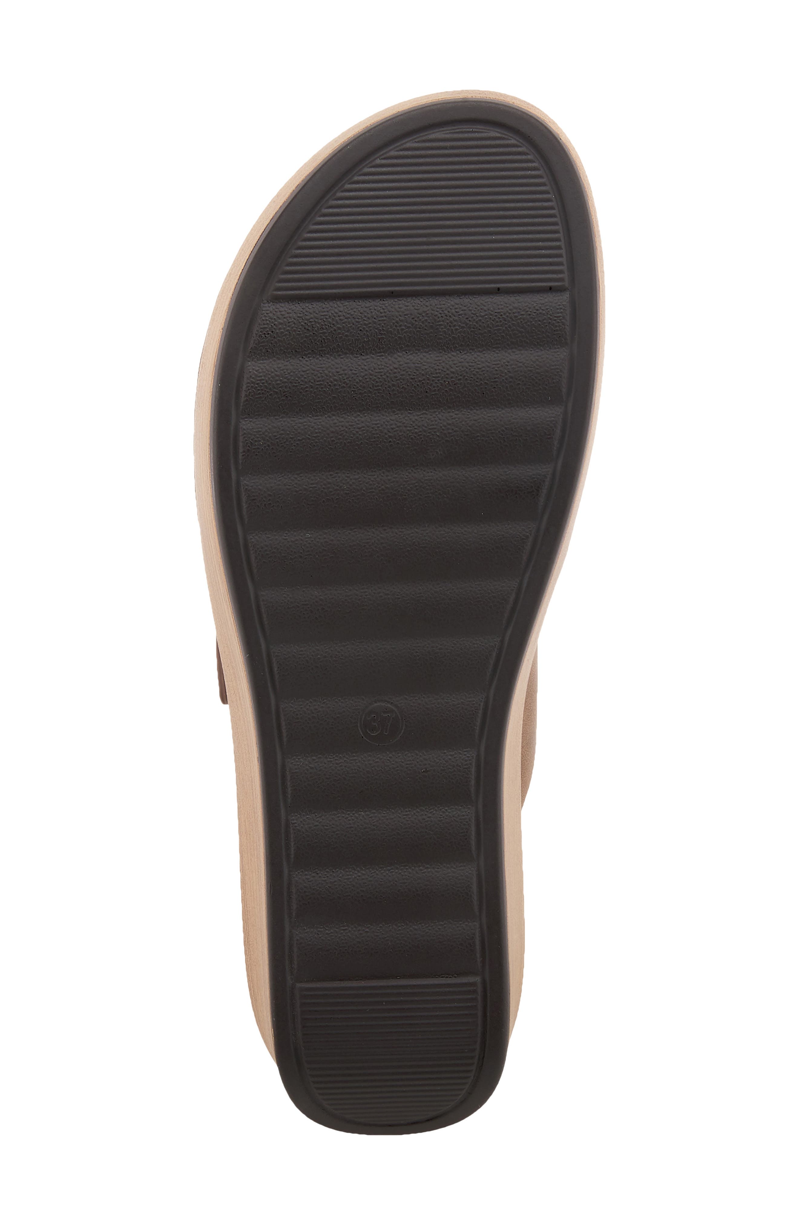 Shaniho Platform Wedge Sandal, Alternate, color, BROWN