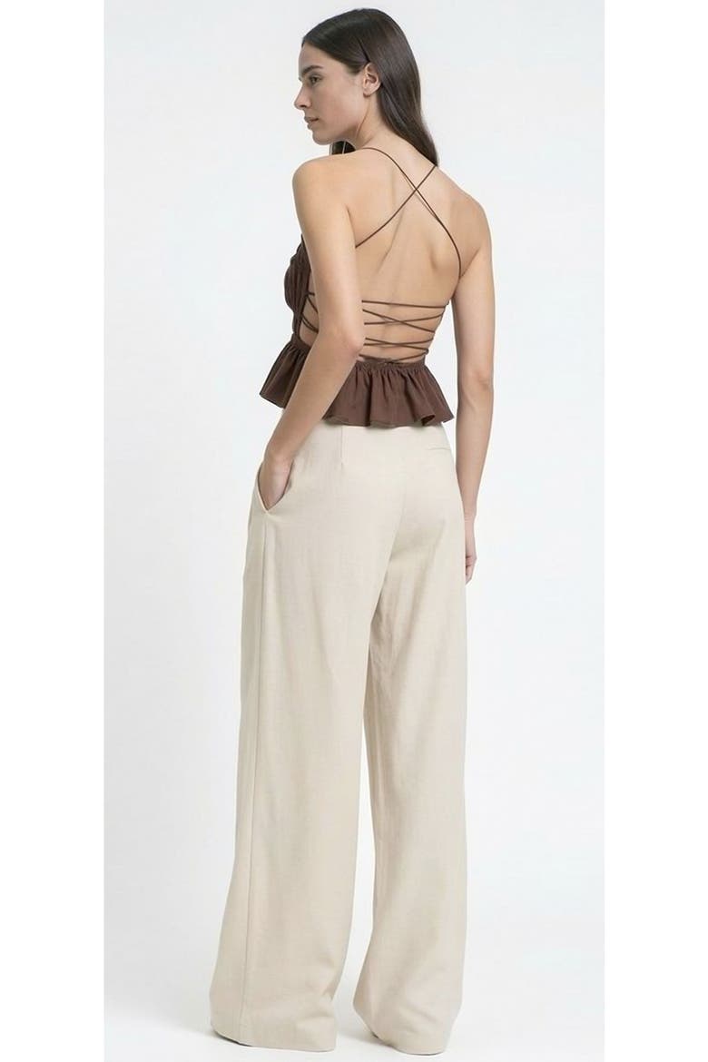 Hedi Mid Waist Tailored Pants, Alternate, color, Beige