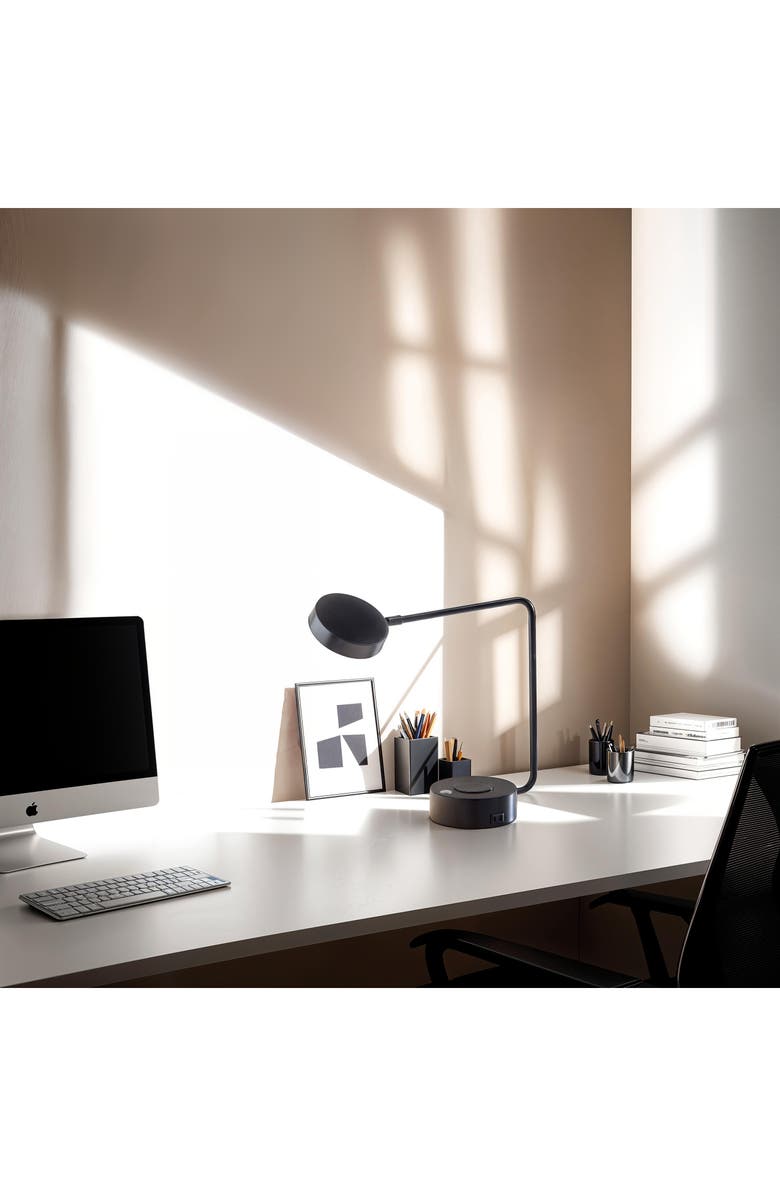 ADESSO LIGHTING Viper Supercharger LED Desk Lamp, Alternate, color, Black