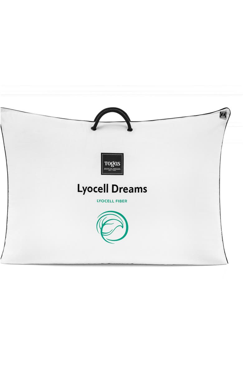 Togas Lyocell Dreams pillow, Alternate, color, White