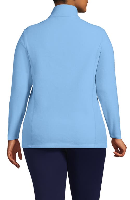 Lands' End Anyweather Fleece Quarter Zip Pullover In Bermuda Blue