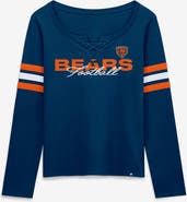 FANATICS Women's Fanatics Navy Chicago Bears Team First Coverage Scheme Lace-Up Long Sleeve T-Shirt