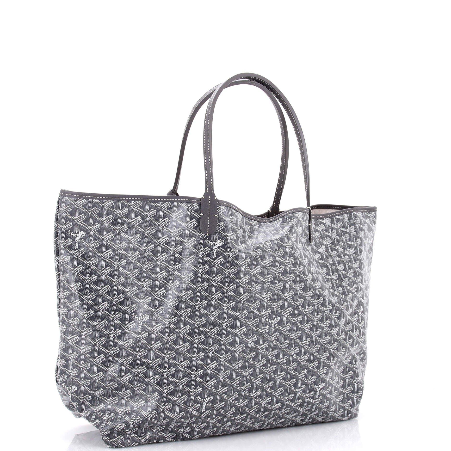 Pre-Owned Goyard Saint Louis Tote Coated Canvas GM, Alternate, color, Gray
