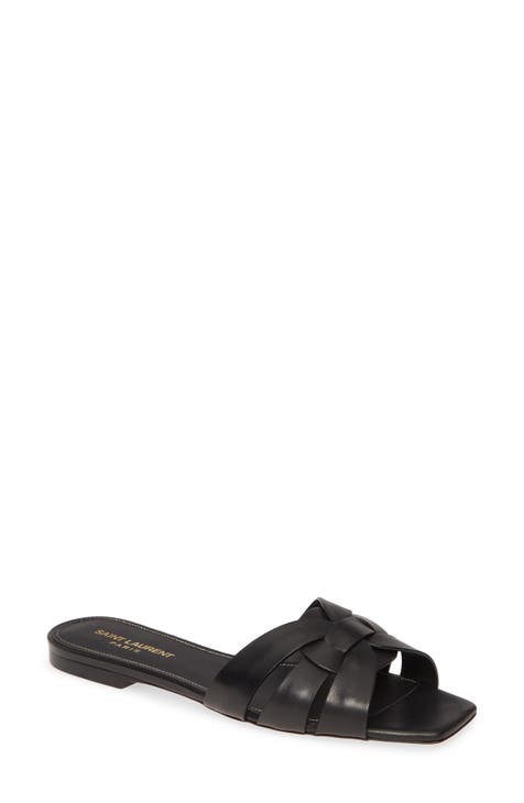 Saint laurent shops flat shoes