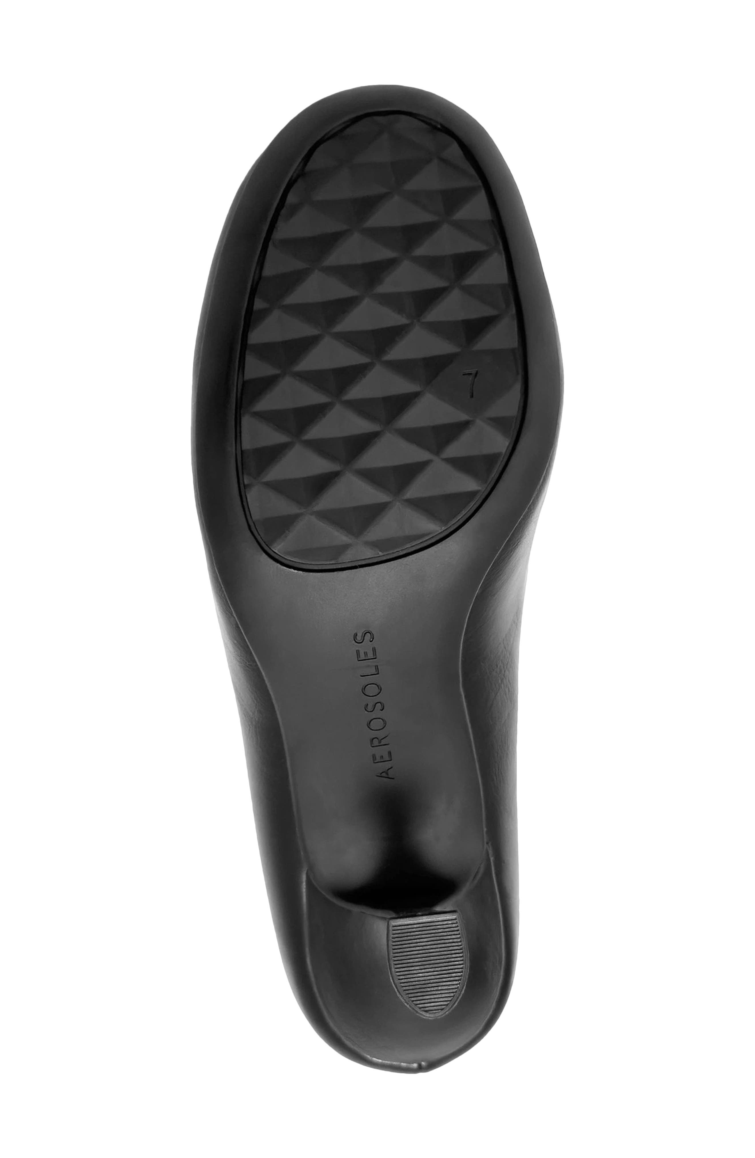Olive FX Glazed Pump, Alternate, color, BLACK LEATHER