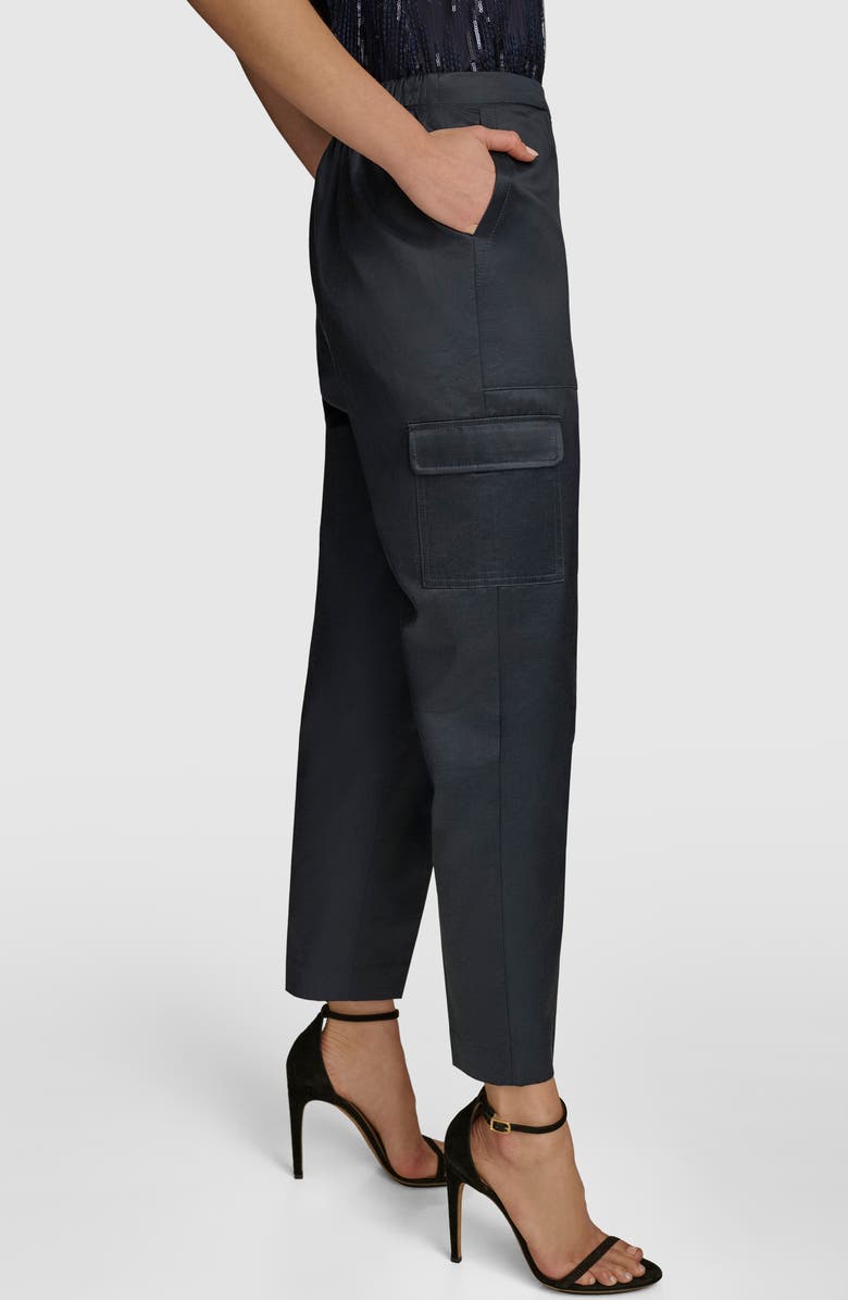 Donna Karan New York Sateen Cargo Pants, Alternate, color, 