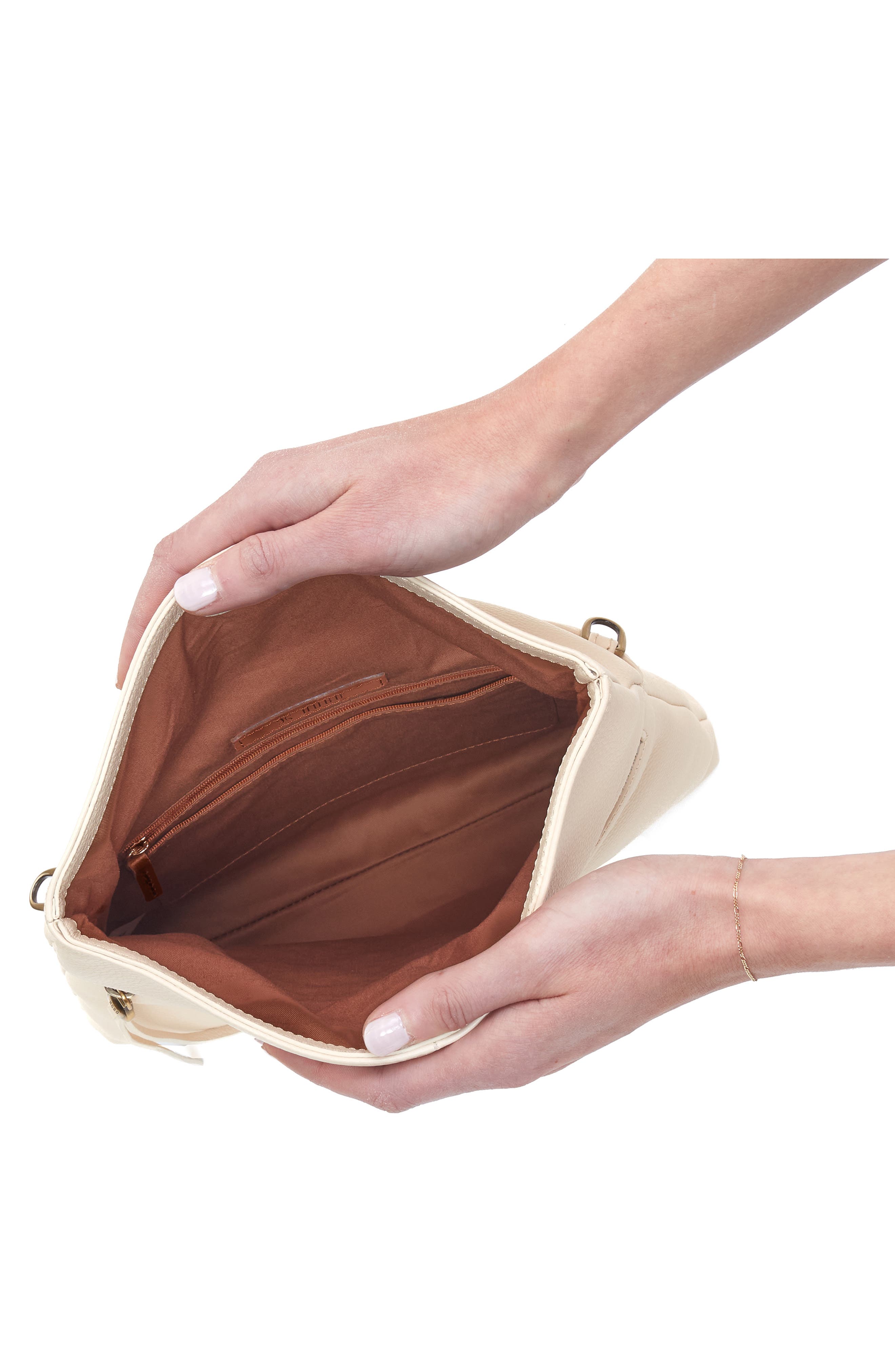 Draft Leather Crossbody Bag, Alternate, color, CREAM