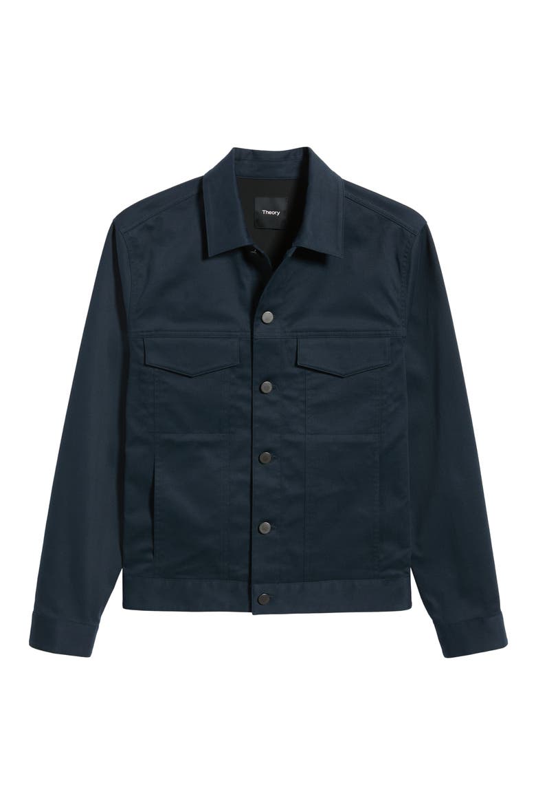 River Neoteric Twill Trucker Jacket, Alternate, color, BALTIC
