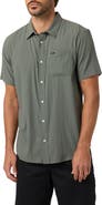 O'Neill Standard Fit TRVLR Perforated Short Sleeve Performance Button-Up Shirt