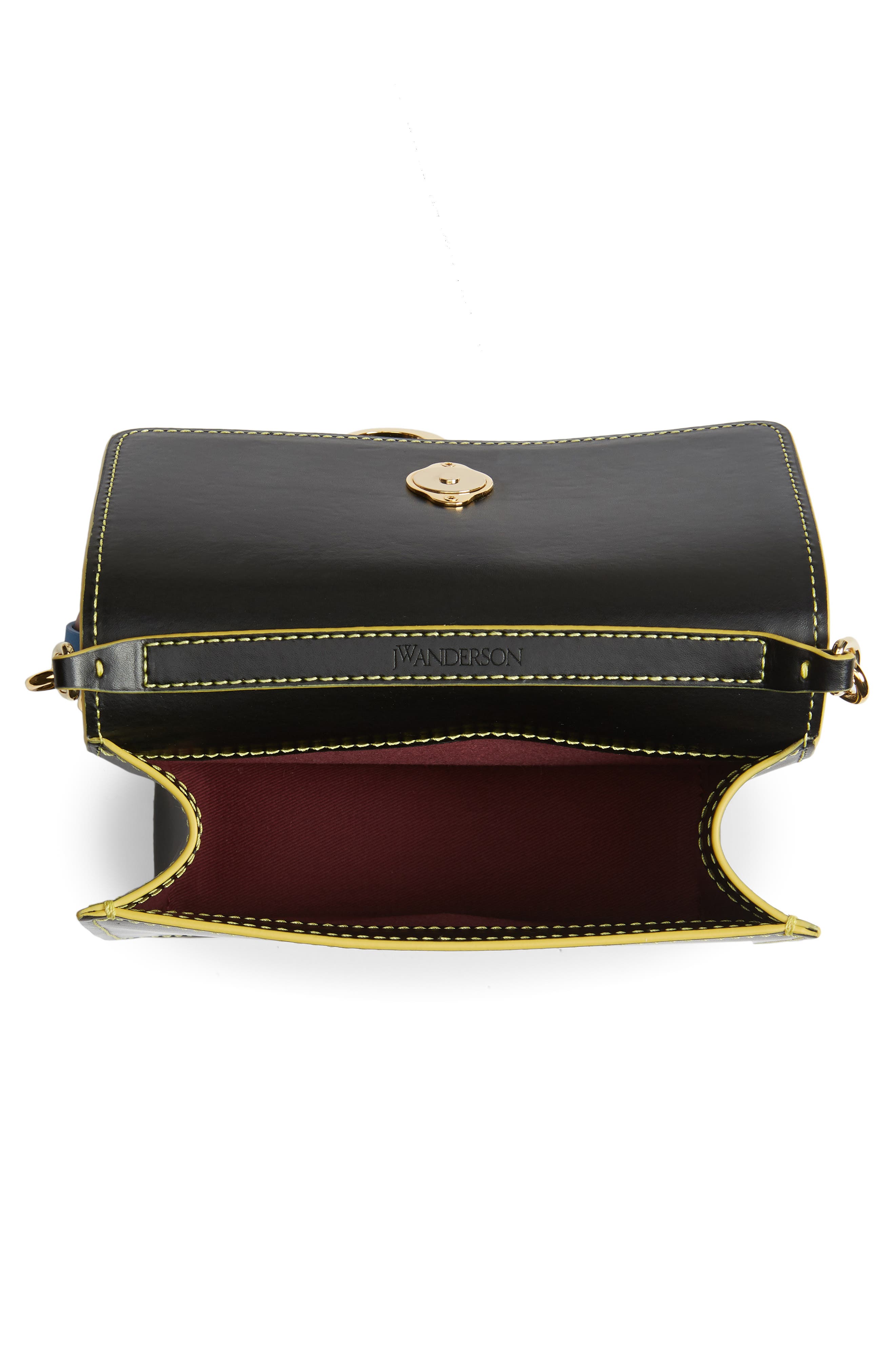 JW Anderson Anchor Braided Strap Leather Crossbody Bag, Alternate, color, 