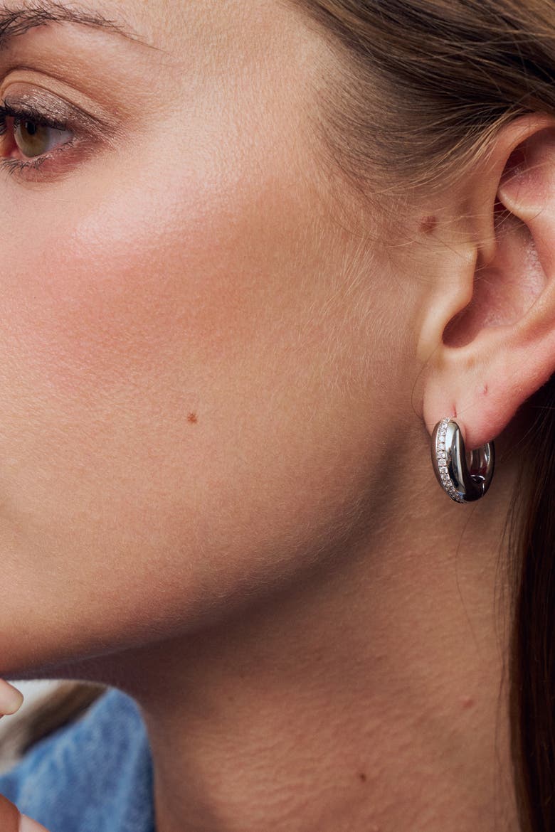 Earrings Palermo Medio, Alternate, color, 925 Sterling Silver