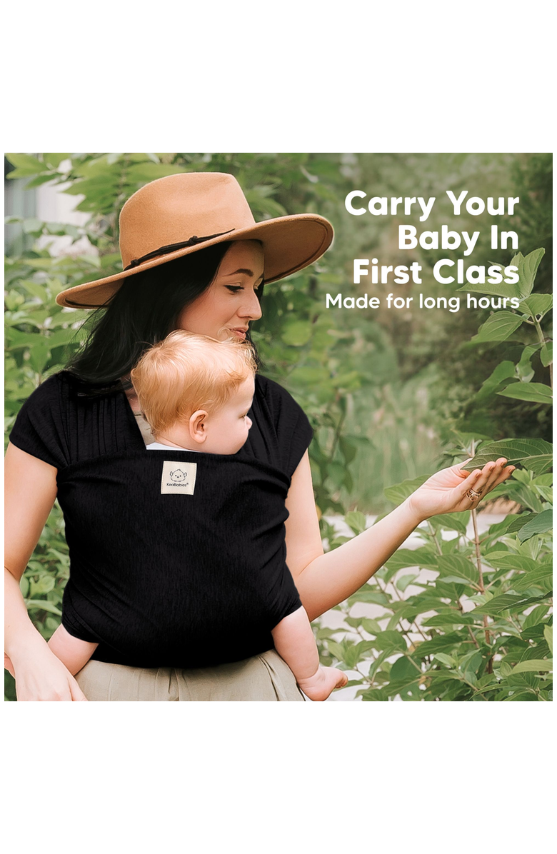 KeaBabies Original Wrap Carrier, Alternate, color, Trendy Black