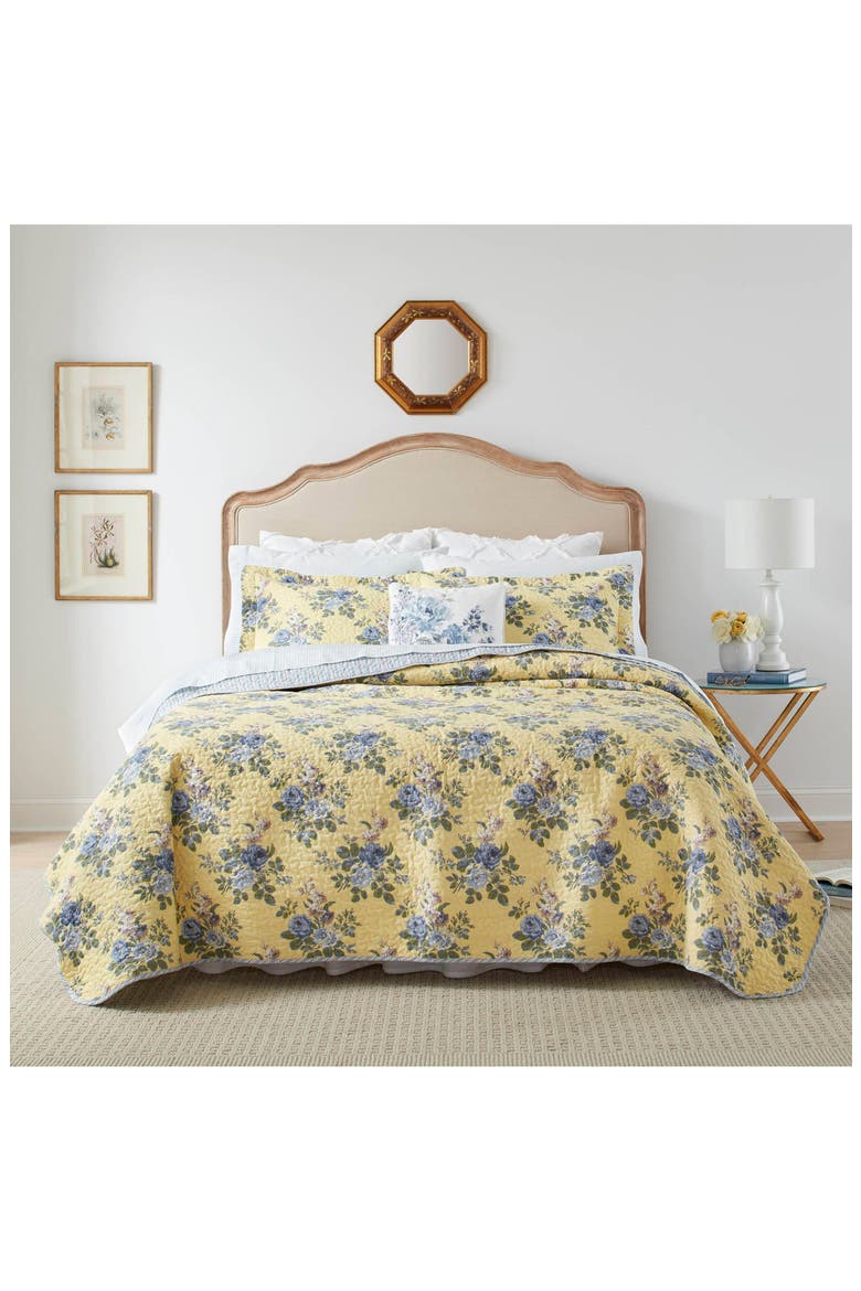 Linley Quilt & Sham Set, Alternate, color, YELLOW