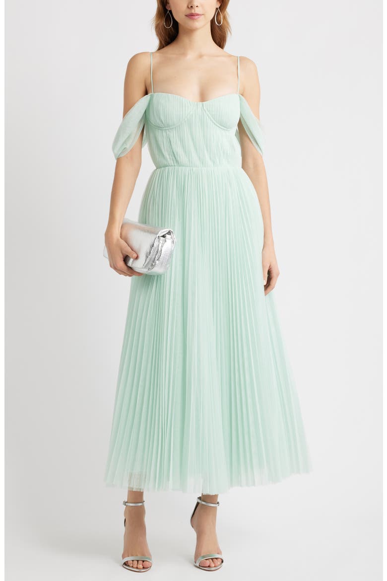 seafoam cocktail dress Seafoam Flowy Lace Trim Godet Mini Slip Dress