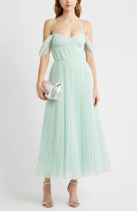 Chelsea28 Cold Shoulder Chiffon Cocktail Dress