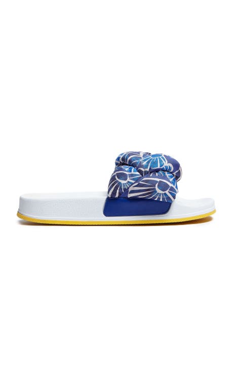 Treccia Slides Conchiglie Acquamarin