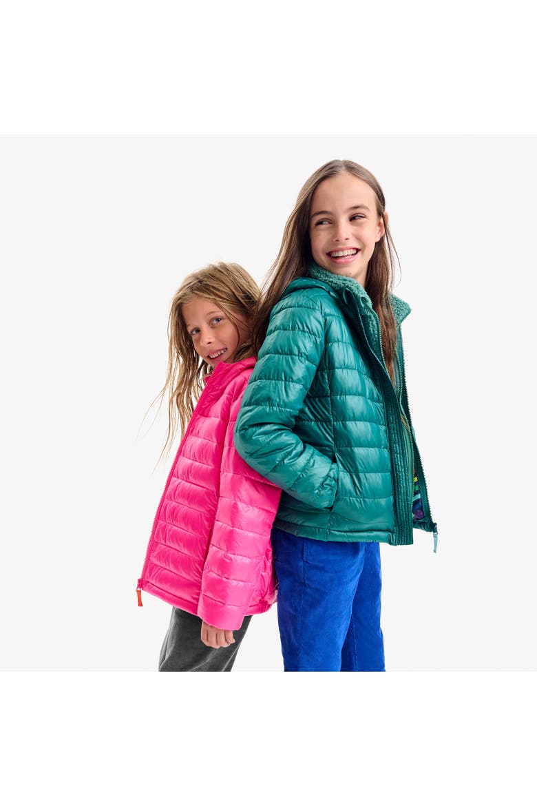 Kids Lightweight Puffer Jacket, Alternate, color, Black