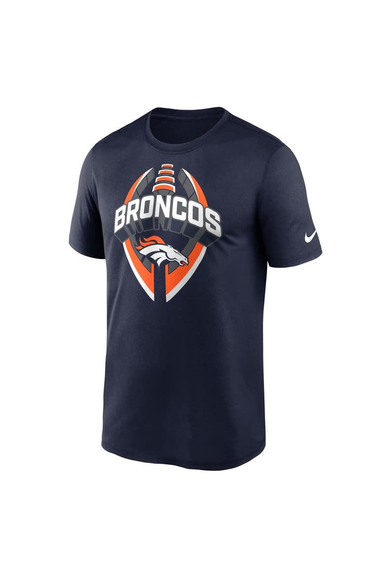 Men's Nike Navy Denver Broncos Legend Icon Performance T-Shirt, Alternate, color, Navy