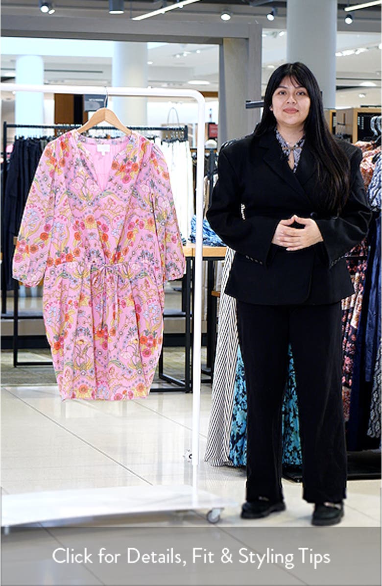 Ramsie Floral Print Minidress, sales video thumbnail