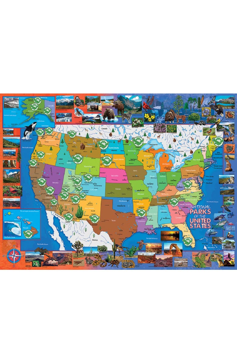 Sunsout National Parks of the USA 1000 piece Jigsaw Puzzle for Adults, Alternate, color, Multicolor