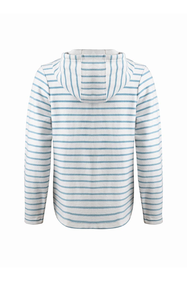 Striped Full Zip Hoodie, Alternate, color, Mineral Blue