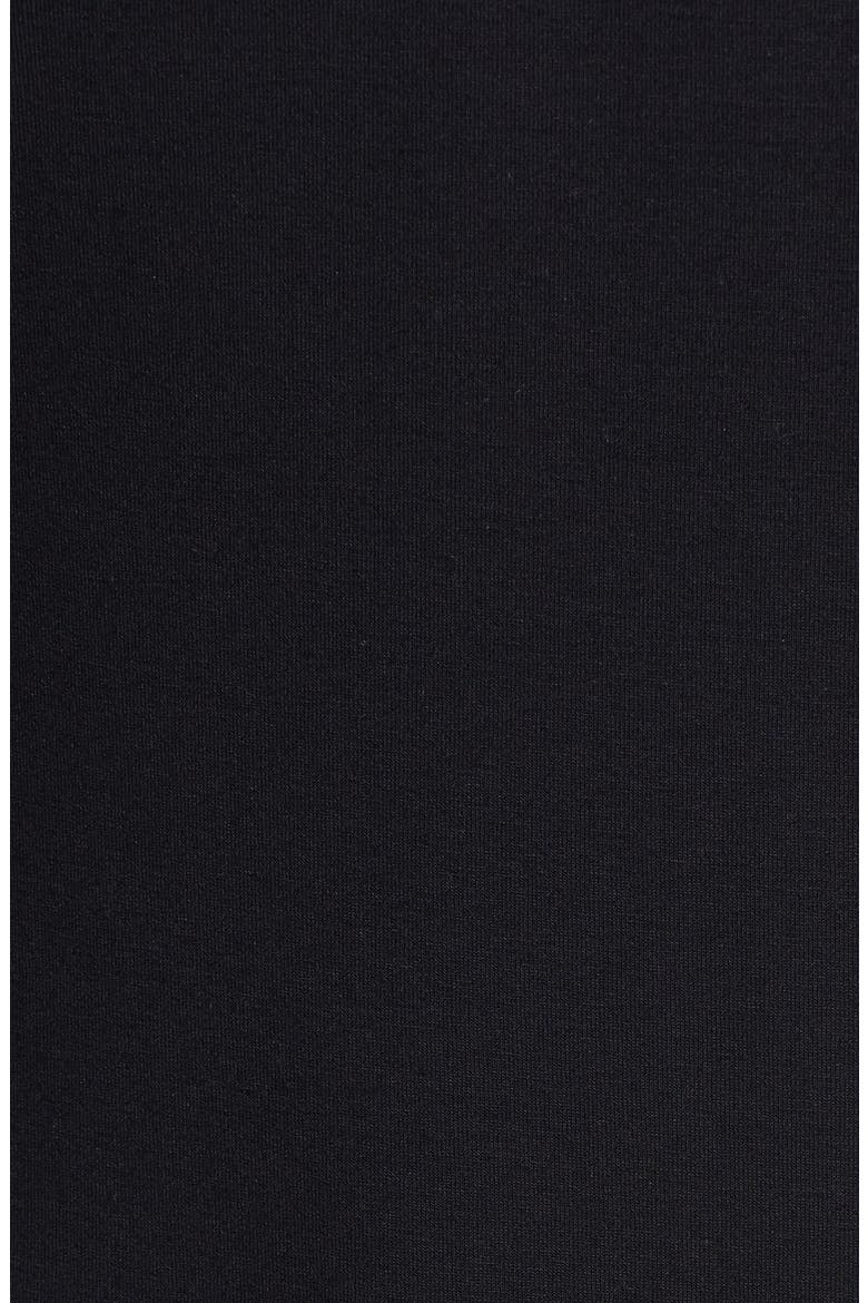 V-Neck Jersey Lantern Dress, Alternate, color, BLACK