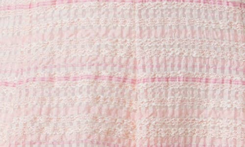 Akris Punto Ribbon Tweed Midi Dress In Pale Pink-multicolor