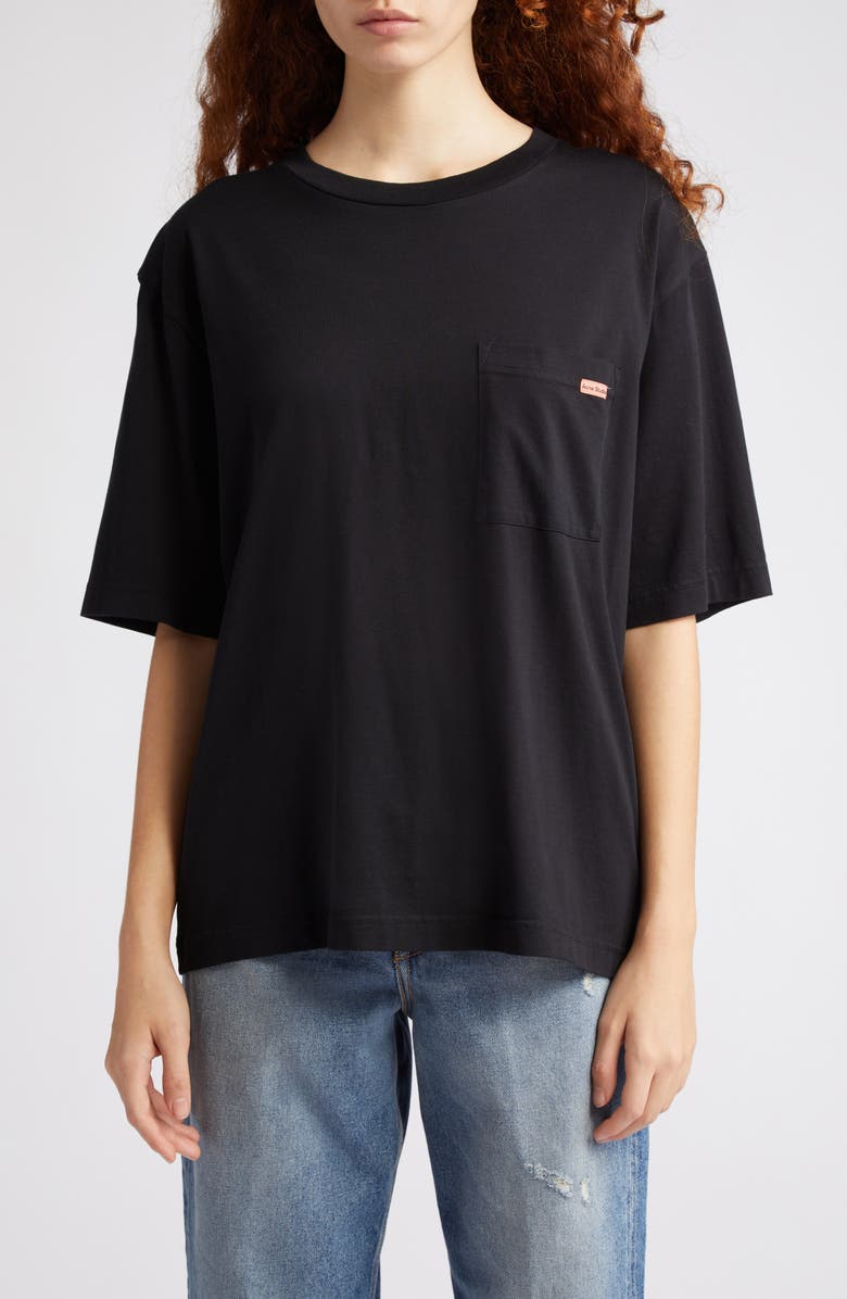 Acne Studios Edie U Pink Label Pocket T-Shirt, Main, color, 