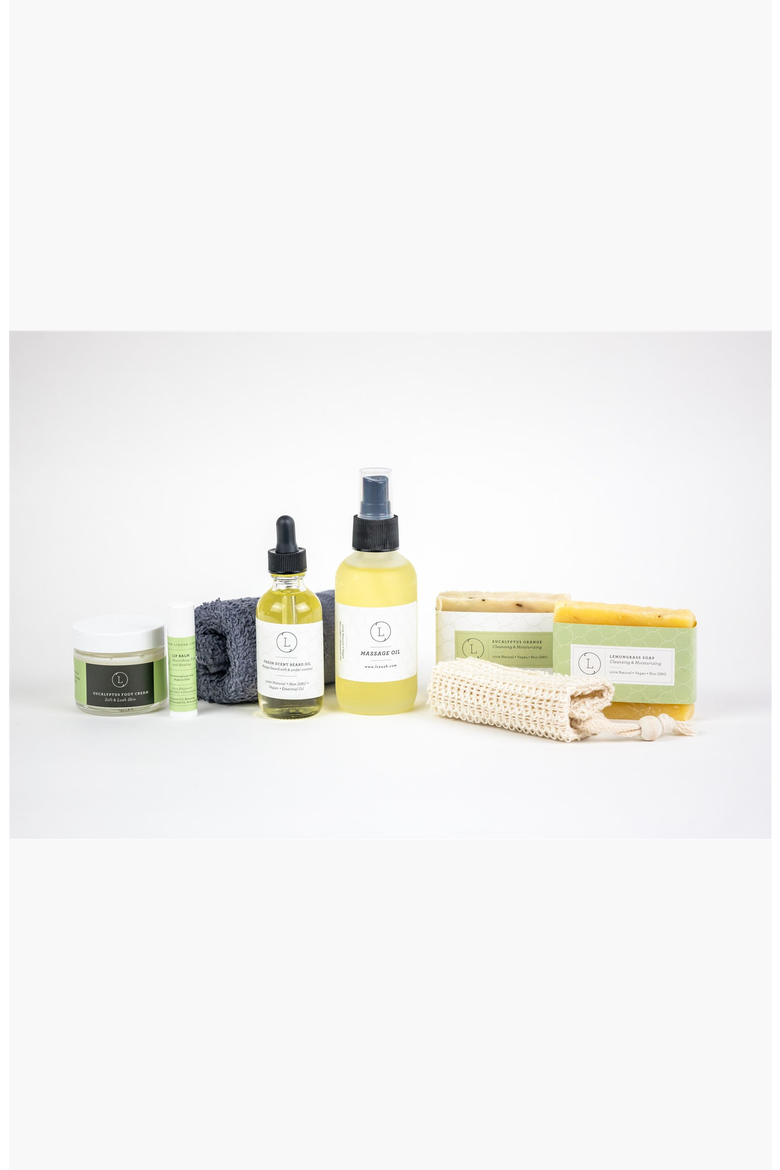 Fresh Earthy Natural Skincare Set For Men, Alternate, color, No Beard Oil