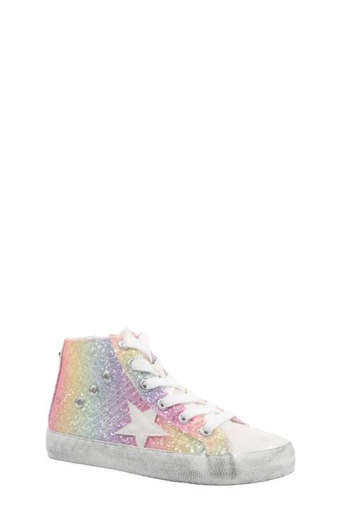 Kids' Taralyn Glitter High Top Sneaker (Toddler, Little Kid & Big Kid)