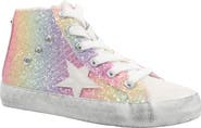 Nina Kids' Taralyn Glitter High Top Sneaker