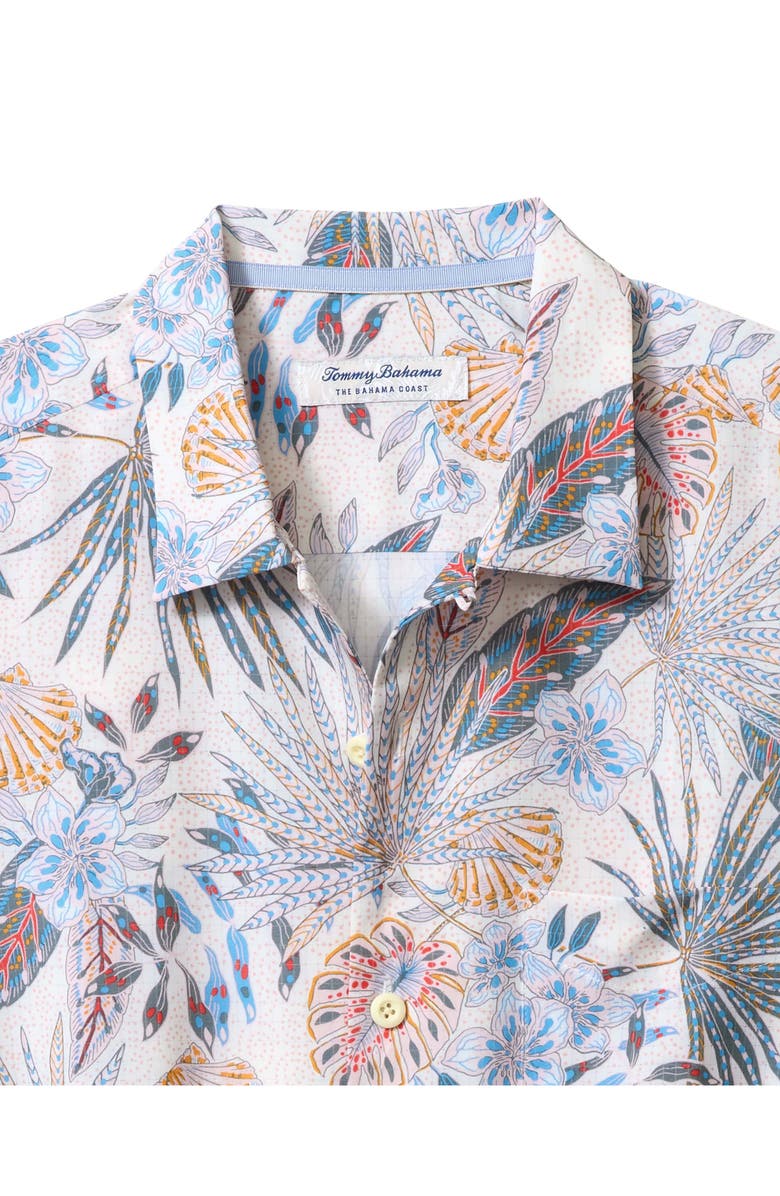 Tommy Bahama Bahama Coast Tropic Tango Short Sleeve Button-Up Shirt, Alternate, color, Bright White