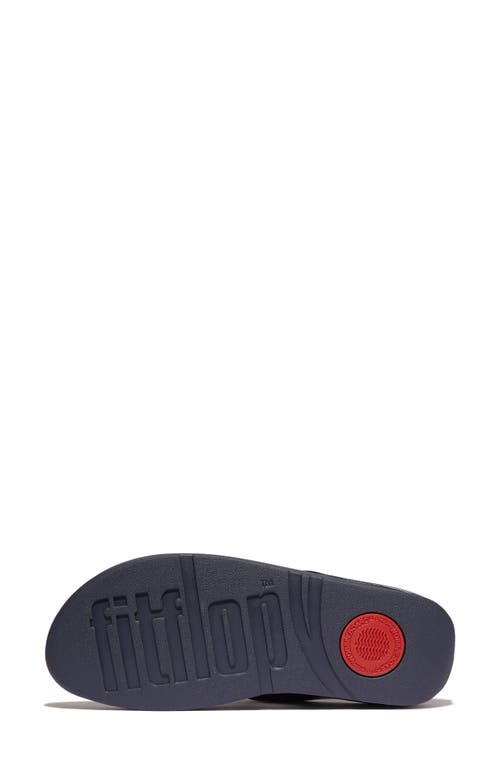 Fitflop Fino Bauble Bead Flip Flop In Midnight Navy