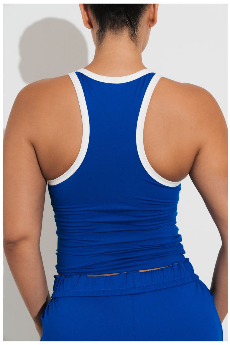 Motive Racer Tank, Alternate, color, River Contrast