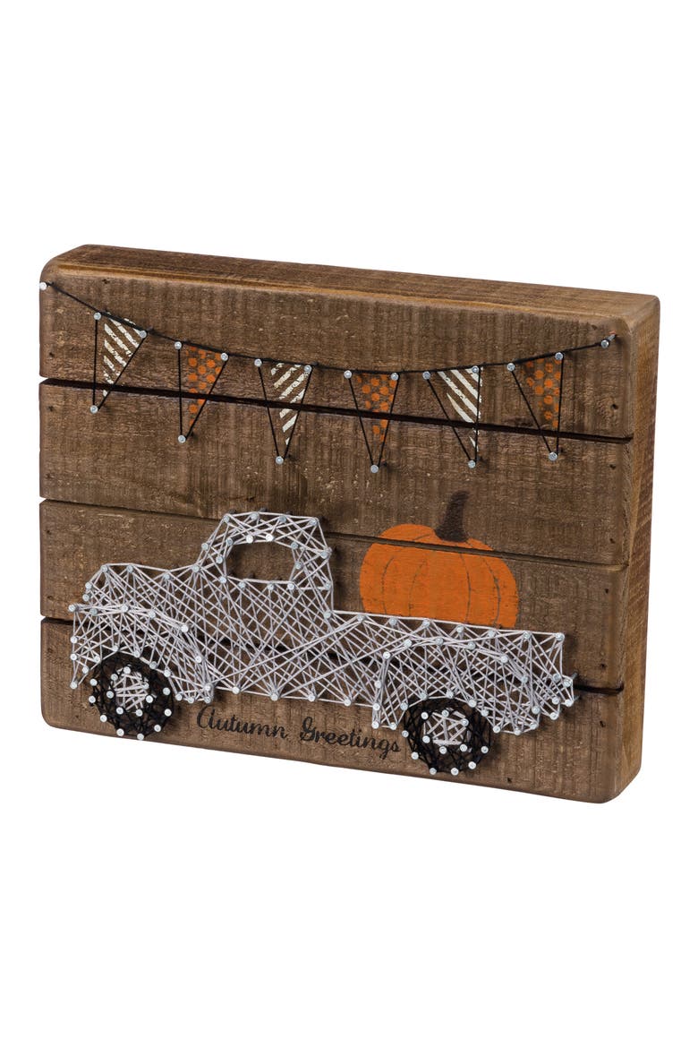 Autumn Greetings String Art, Main, color, BROWN