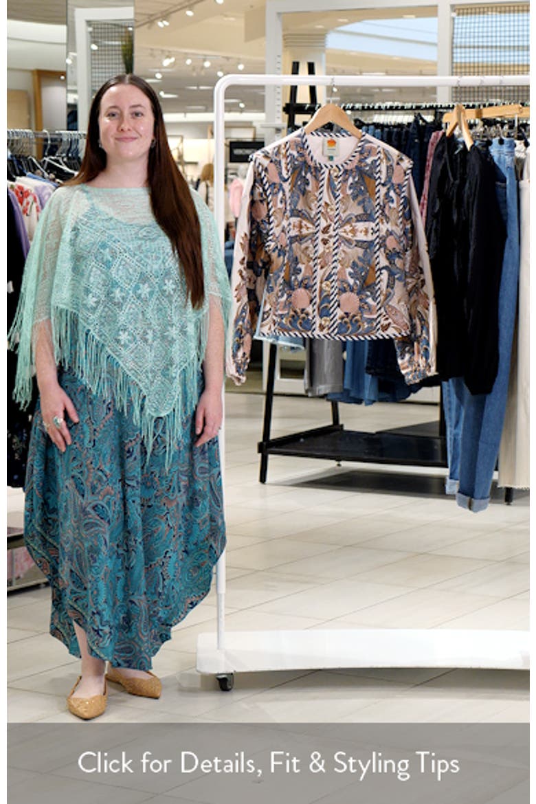 Sea Garden Print Button Front Jacket video