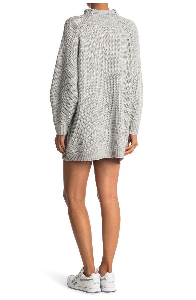 BB Dakota by Steve Madden Cowl Neck Chunky Knit Sweater Dress, Alternate, color, 