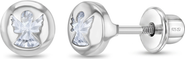 In Season Jewelry Angelic Sparkle Girl Earrings