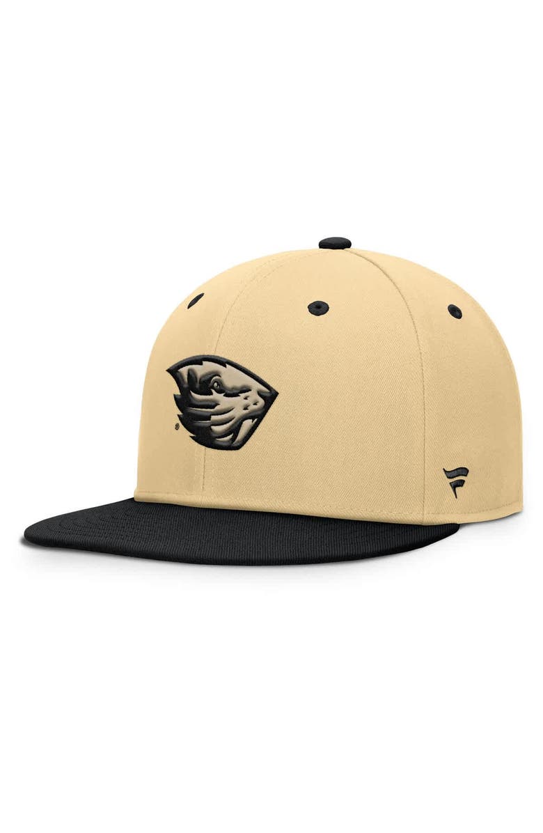 FANATICS Men's Fanatics Gold/Black Oregon State Beavers Balance Fitted Hat, Alternate, color, Khaki