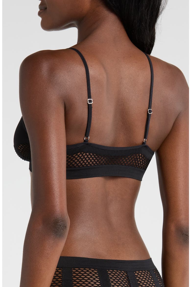 Shadow Play Bralette, Alternate, color, BLACK