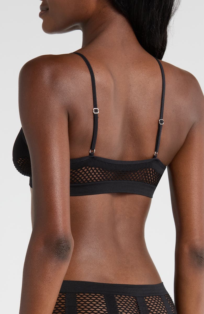 Hauty Shadow Play Bralette, Alternate, color, Black