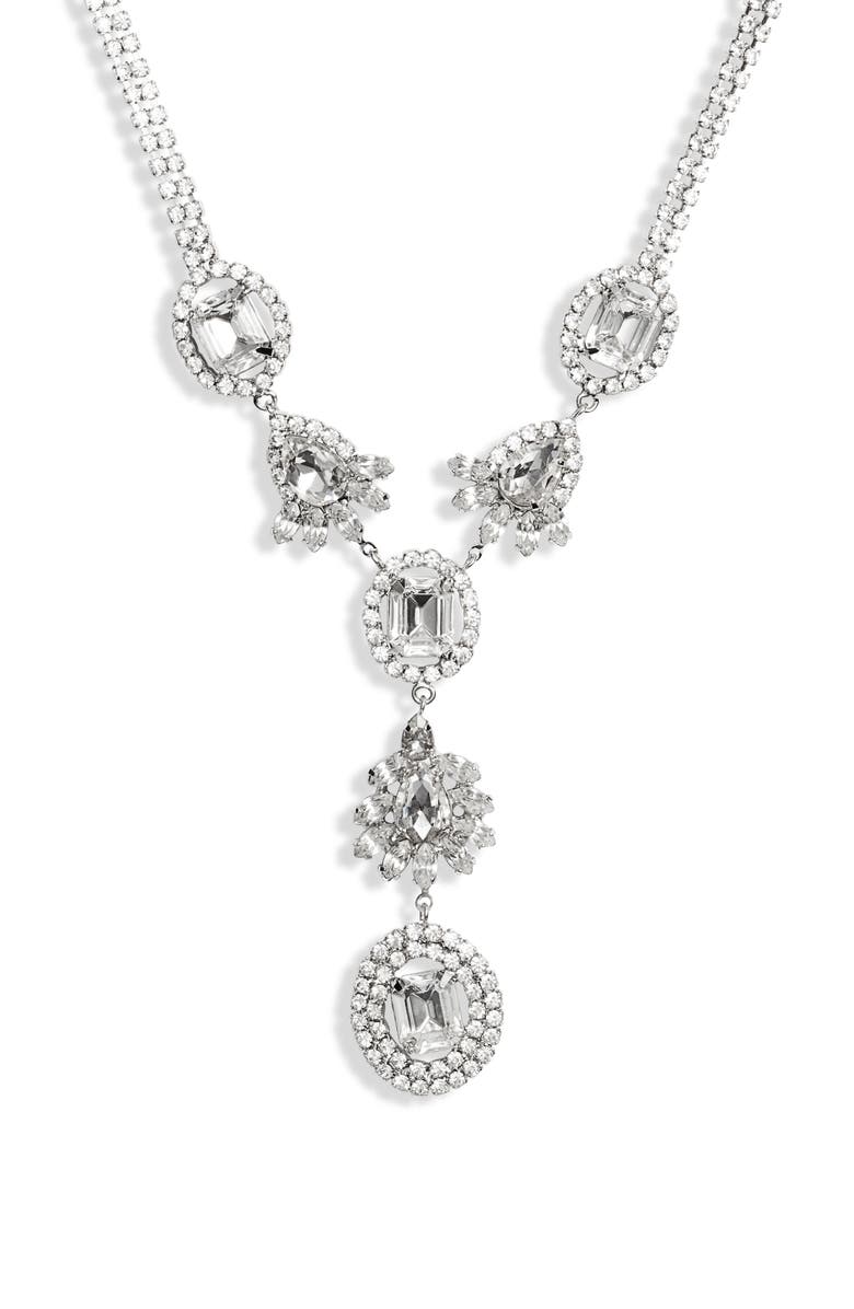 CRISTABELLE Crystal Y-Necklace, Main, color, 