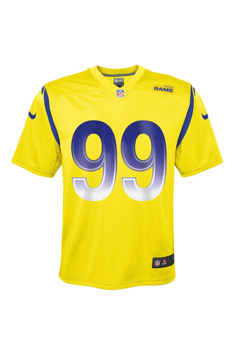 Youth Nike Aaron Donald Gold Los Angeles Rams Inverted Game Jersey, Alternate, color, Gold