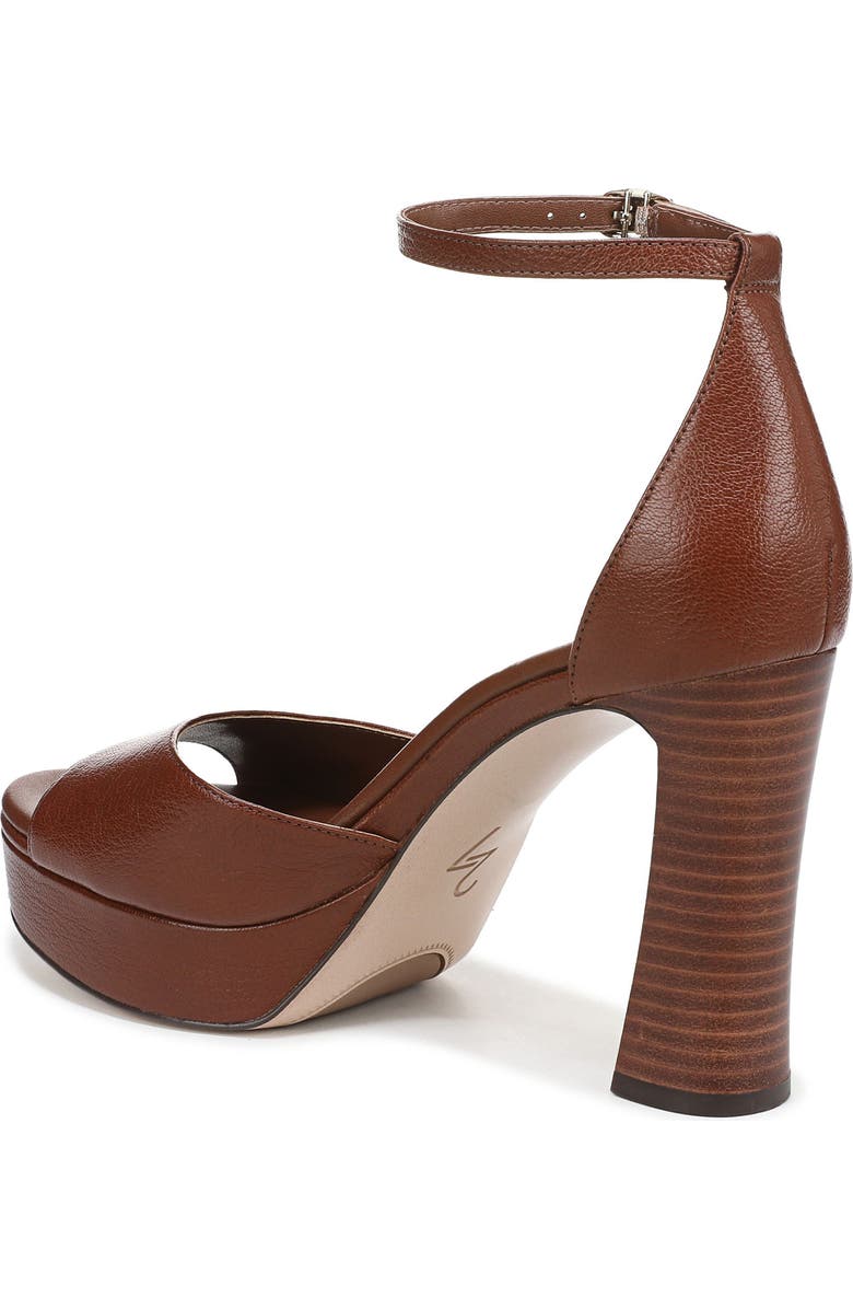 27 EDIT Naturalizer Delphie Ankle Strap Platform Sandal, Alternate, color, Caramel Brown